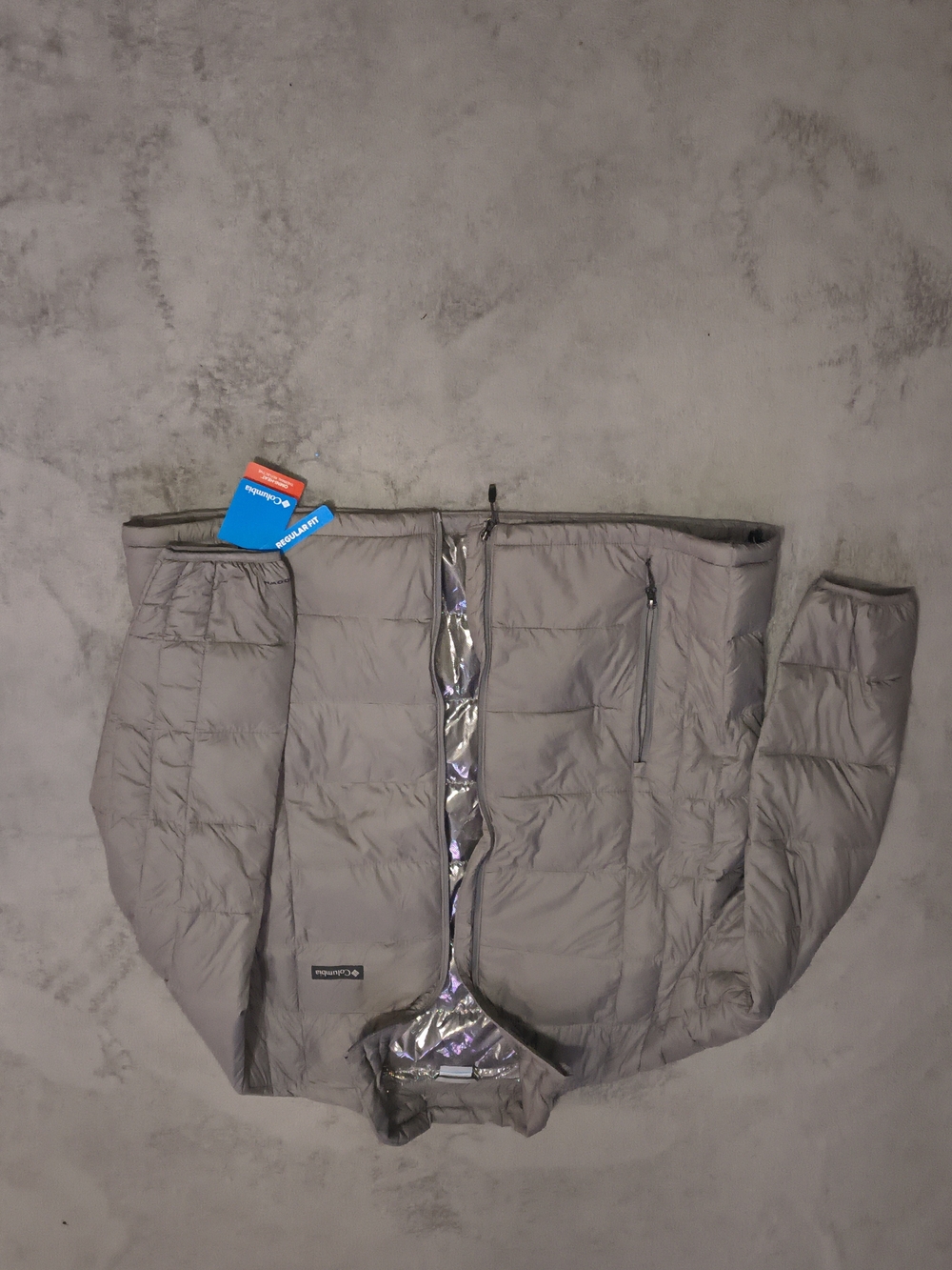 Columbia Powder Lite Jacket Gray Puffer XXL NWT